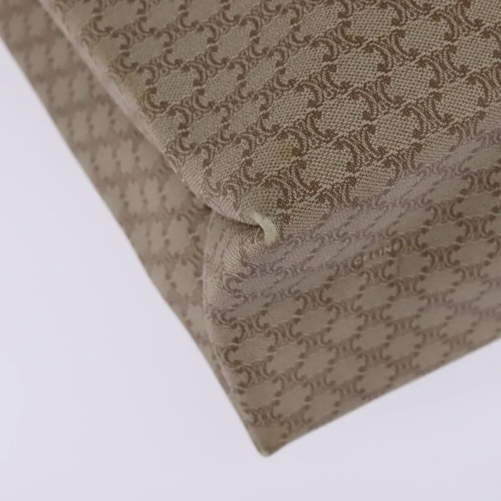 Authentic CELINE Macadam Canvas Shoulder Bag PVC Beige Gold - Picture 7 of 16